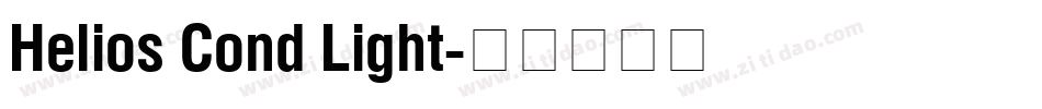 Helios Cond Light字体转换